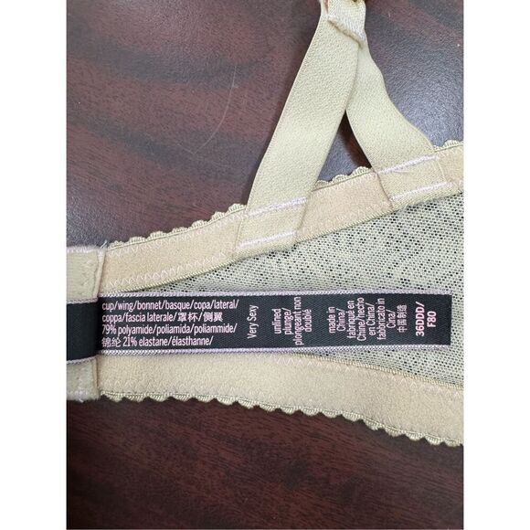 Victoria’s Secret Nude Lace Very Sexy Unlined Plunge 36DDD - Picture 5 of 6